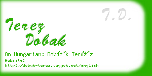 terez dobak business card